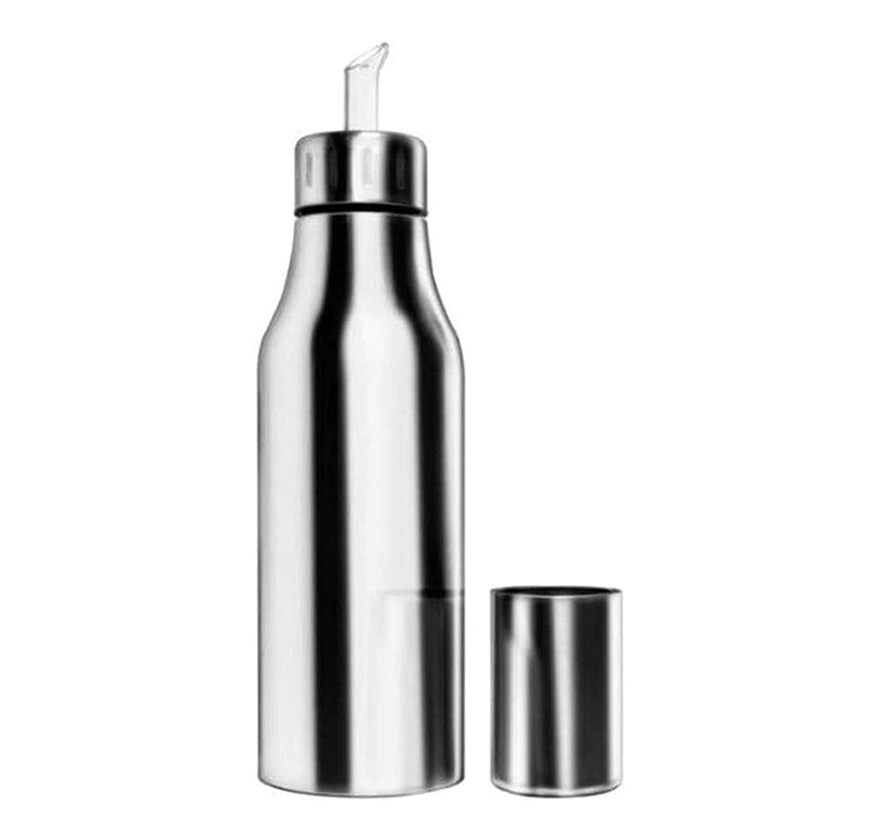 Ölspender, Öl- und Essigspender, Ölflasche, Edelstahl, groß, zum Kochen für Öl, Ausgießer, Essig, Sojasauce (Größe: 1000 ml)