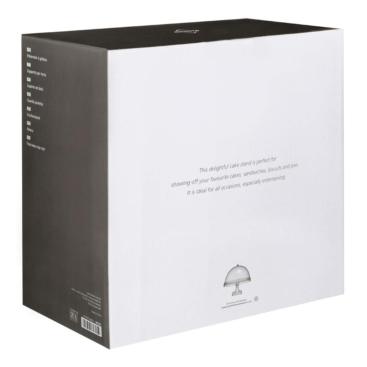 Premier Housewares - Présentoir à Gâteau avec Dôme Transparent (Import Grande Bretagne)