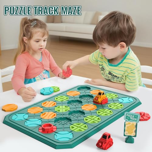 Kids STEM Board Games Educational Learning Toys,Logic Road Builder Games,Brain Teasers Puzzles Toys,Montessori Preschool Birthdays Gifts for Kids Ages 4 5 6 7 Year Old Boys Girls - Image 5