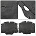 Hood Insulation Pad 1296802025 Replacement for Mercedes Benz 1990-1993 300SL 500SL 600SL/1994-1997 SL320/1994-2001 SL500/1994-2000 SL600/2002 R129 Hood Heat Liner Sound Deadening Heat Shield Mat