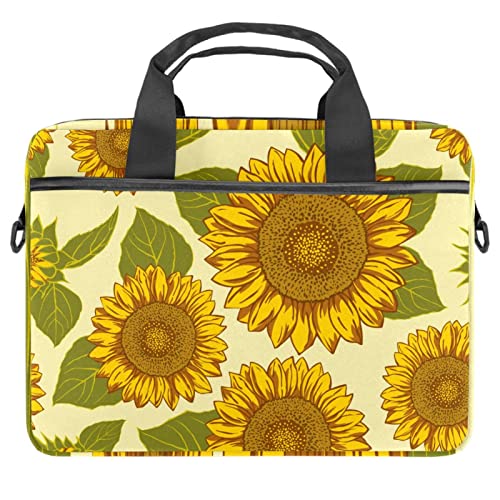 Sacoche ordinateur portable 13 pouces fleur jaune pour illuminer vos journées de travail