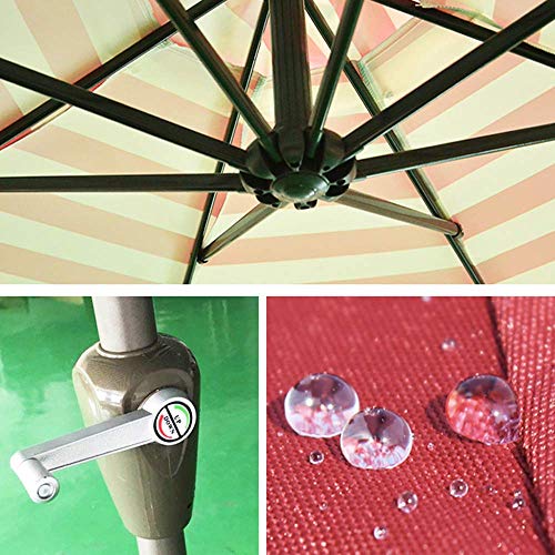 Parasol de jardin CLSDRZC extérieur anti-pluie légère 9ft - 5