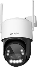 HXVIEW 4K PTZ Security Camera Outdoor with Rapid 10X Hybrid Zoom, 355°Pan &amp; 90° Tilt, True 8MP Dual-Lens WiFi Camera with ...