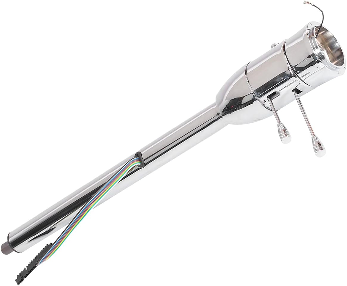 Semme 32インチ ステアリングコラム 55-59 マニュアルトランスミッション用 ホイールアダプター付き、キー不要
