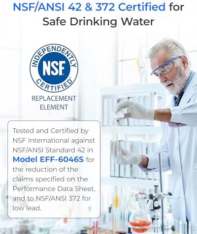 Waterdrop ADQ747935 LT1000PC Replacement for LG® LT1000P®/PC/PCS ThinQ® Refrigerator Water Filter, LFXS26973S, LMXS28626S, LMWS27626S, LFXS28596S, ADQ74793501 and LT120F® Air Filter, 3 Combo - 2