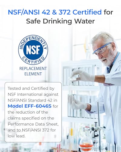 Image of Waterdrop LT1000PC ADQ747935 MDJ64844601 NSF Certified Refrigerator Water Filter, Replacement for LG LT1000P, ADQ74793501, ADQ74793502, 46-9980, 9980, LFXC24796S, LSFXC2496D