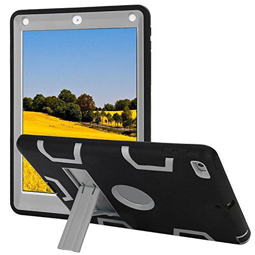 TKOOFN New iPad 9.7" 2017/2018 Case, Heavy Duty Kickstand Shockproof Protective Case Cover