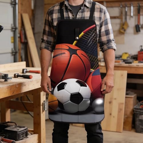 Delantal deportivo unisex con múltiples bolsillos y ajuste miniatura 5