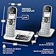Panasonic KX-TGE522GS DECT Seniorentelefon mit Notruf (Großtastentelefon mit Anrufbeantworter, schnurlos, Telefon DUO)silber-schwarz,max 1,5h - Gespräch, 4,6cm Display, 150 Eintrage, max 330h Standby,