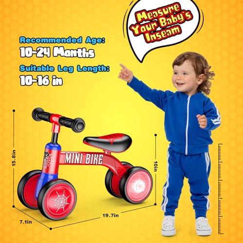 Braxel Spielzeug ab 1 2 Jahr, Laufrad ab 1 2 Jahr Kinderspielzeug ab 1-2 Jahr, Ostergeschenke Kinder ab 1 2 3, Geschenk 1 2 Jahr Junge Spielzeug für 12-24 Monate Baby Lauflernrad Mit Vierrädriger – Bild 7