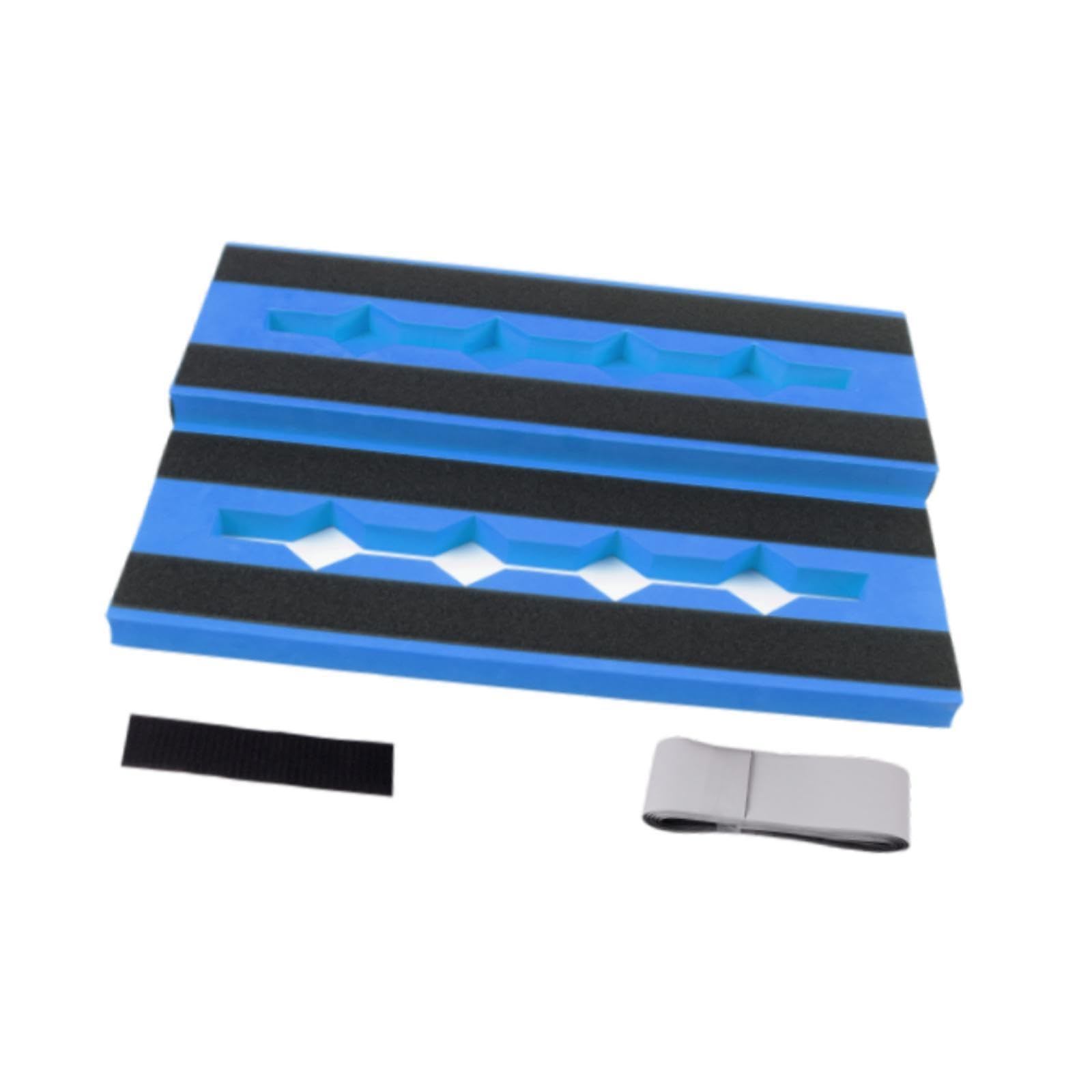 Menolana Large Guitar Effect Pedal Board Pedalboard Portable Step Design Guitar Accessories Effects Bracket for Bass Stage Performance, Blue