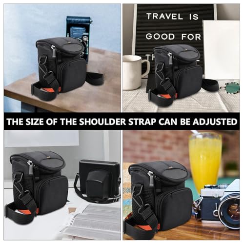 Funda compatible con cámara Sony Alpha bolso de nylon negro resistente para fotografía 4