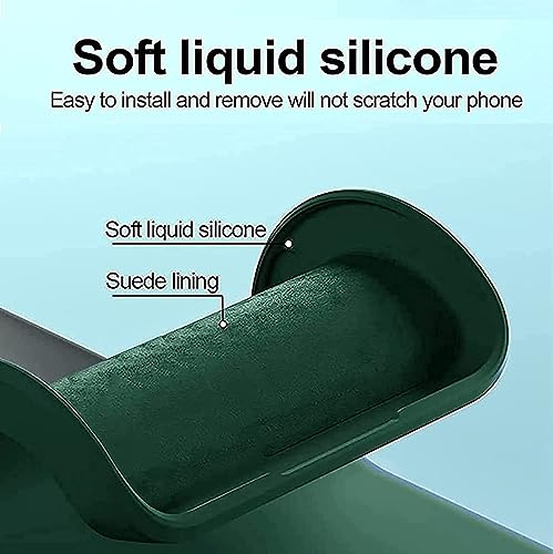 Image of Kapa Matte Protective Lens Flexible Back Cover for Vivo V29 / V29 PRO (5G) | Slim Silicone with Soft Lining Shockproof Full Body Bumper Case (Green)