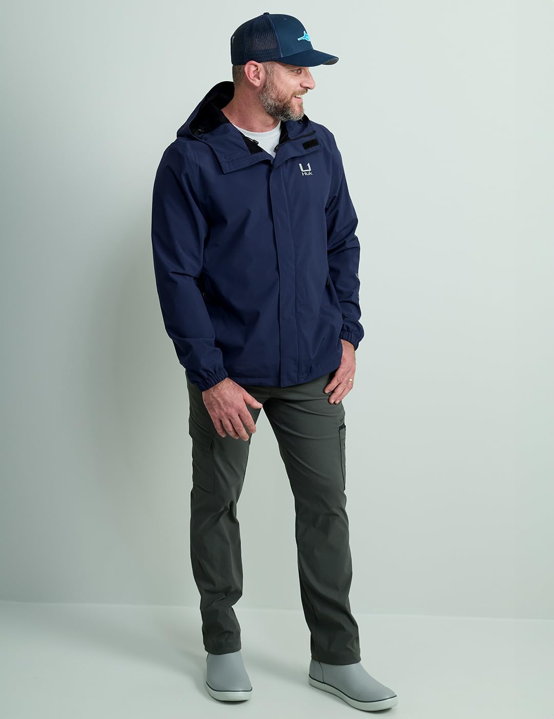 HUK - Men's Storm Jacket, Heavy Duty Fishing Rain Coat