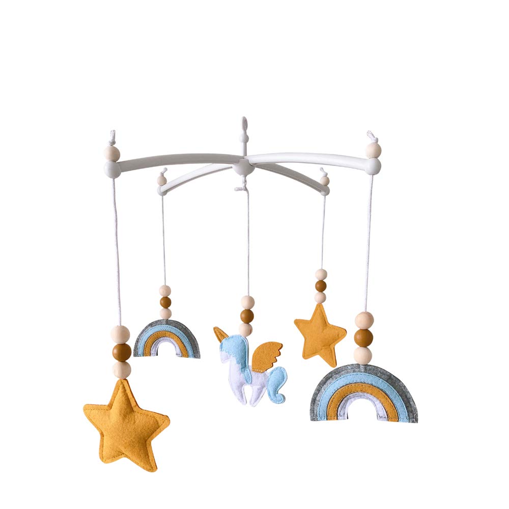HB.YE Baby Cot Mobile Pendant Baby Crib Mobile Soft Toys Baby Cot Bed for Newborn Photography Props Nursery Decoration Toddler Gifts (5)