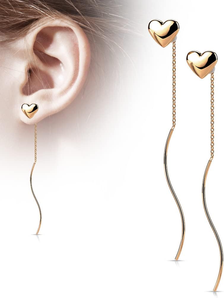 Boucles D'Oreilles Homme Noires Argent 925 - Créoles Asymétriques Irrégulières - PHNIBIRD