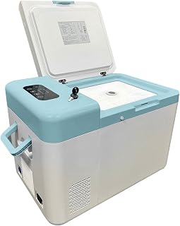 -86°C/-112°F Vehicle-Mounted Portable Ultra-Low Temperature Turnover Box, Suitable For Laboratory/Hospital/Beauty Salon Storage Of Medical Biological Samples