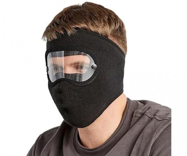 Avenn Unisex Winter Full Face Mask with Eye Protection Screen - Multicolor | Windproof & UV Shield, Adjustable Velcro Fit, Breathable Cotton, For Cycling & Skiing, Covers Face & Neck-picture-24