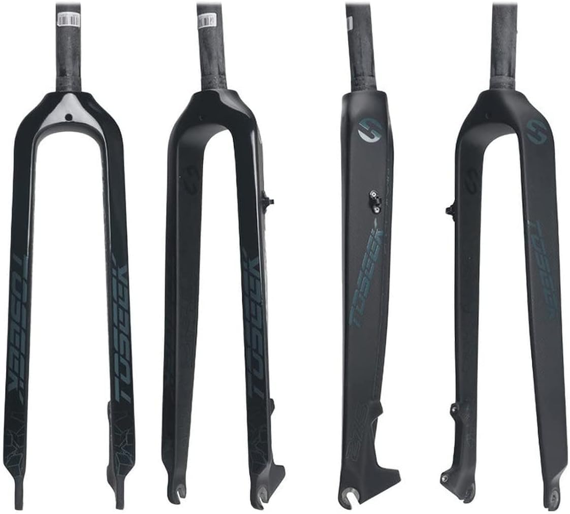 AZQOHMIS Bicycle Rigid Fork Full Carbon Bike Front Forks Disc Brake Rigid Fork MTB Bike Fork Straight Bicycle Accessories 29