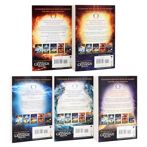 Heroes of Olympus Complete Collection 5 Books Set -The Lost Hero/The Son of Neptune/The Mark of Athena/The Blood of Olympus