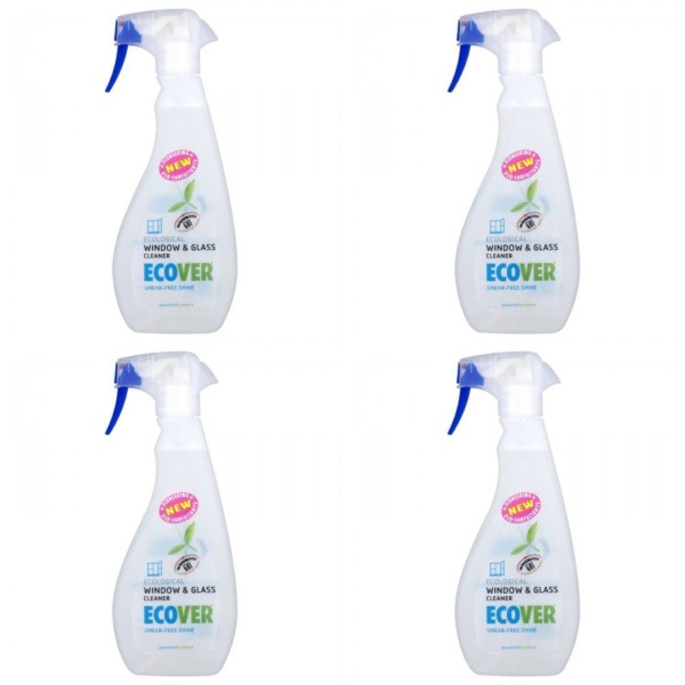 (4 PACK) - Ecover - Window & Glass Cleaner | 500ml | 4 PACK BUNDLE