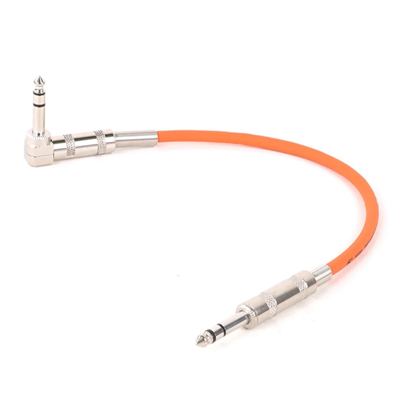 Kabel instrumentowy 6,35 Mm Do 6,35 Mm Stereo Jack Cord 6,5 Do 1/4'' Prosty Do Kątowego Kabla Głośnikowego Do Gitary I Klawiatury(Orange,8m)