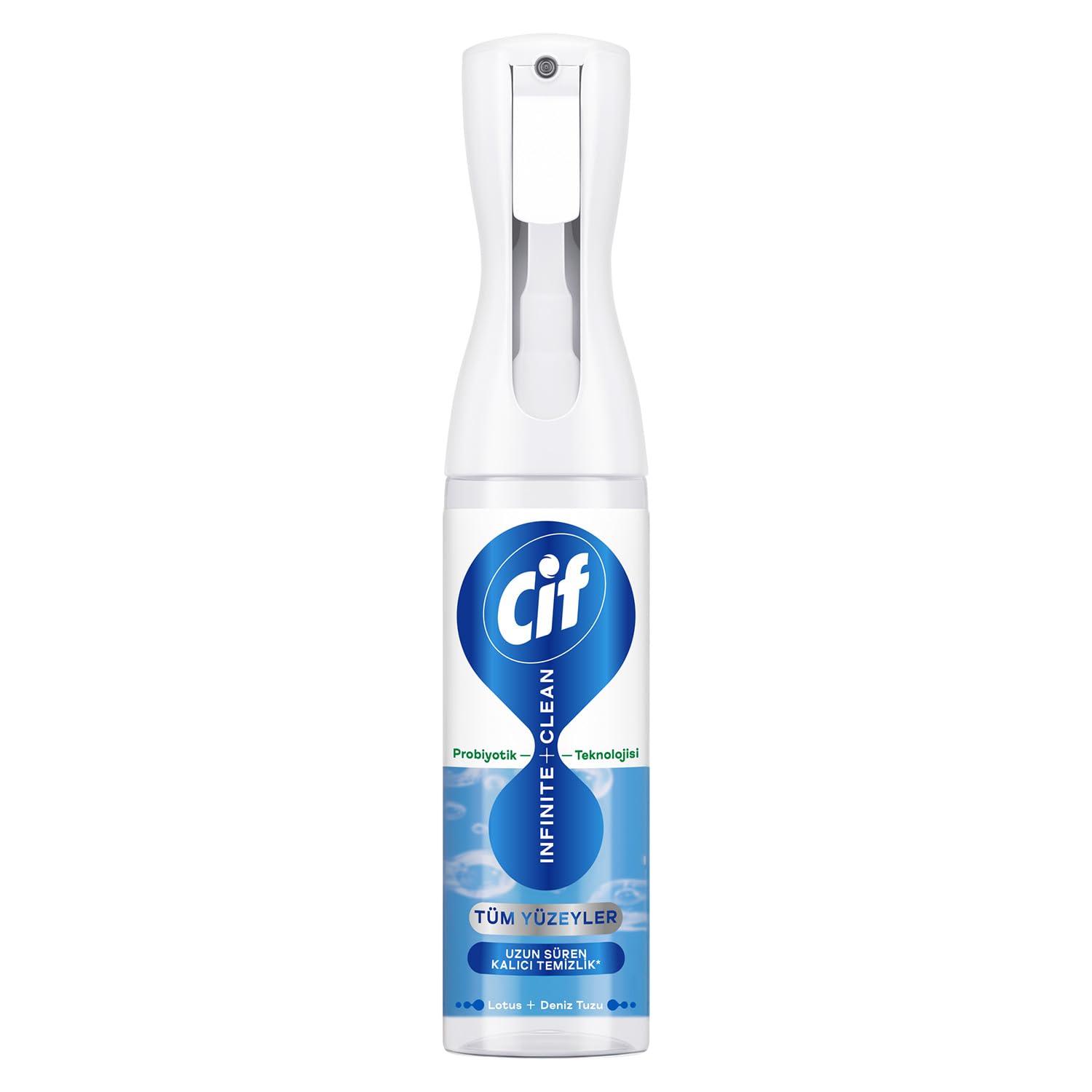 Cif Infinite Clean Doğal Probiyotikli Anti Toz Sprey Tüm Yüzeyler İçin Lotus & Deniz Tuzu 280 ml