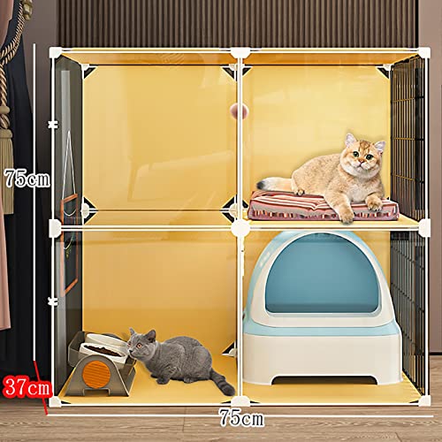 Cage pour chat armoire transparente surdimensionnée pour chaton