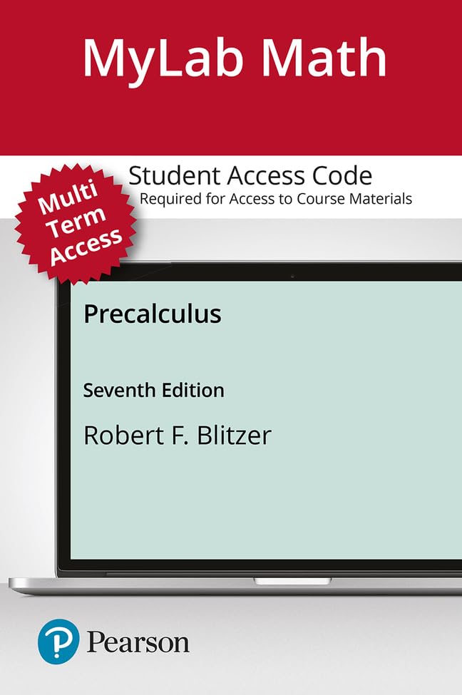 Precalculus -- MyLab Math with Pearson eText Access Code