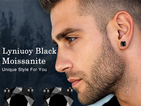 Moissanite Stud Earrings for Women Men, 18K White Gold Plated Solid GRA 925 Sterling Silver Earring Hypoallergenic Dainty Flat Back Stud Diamond Earrings, 0.6-4CT D Color VVS1 Clarity, Wedding Jewelry - Image 9