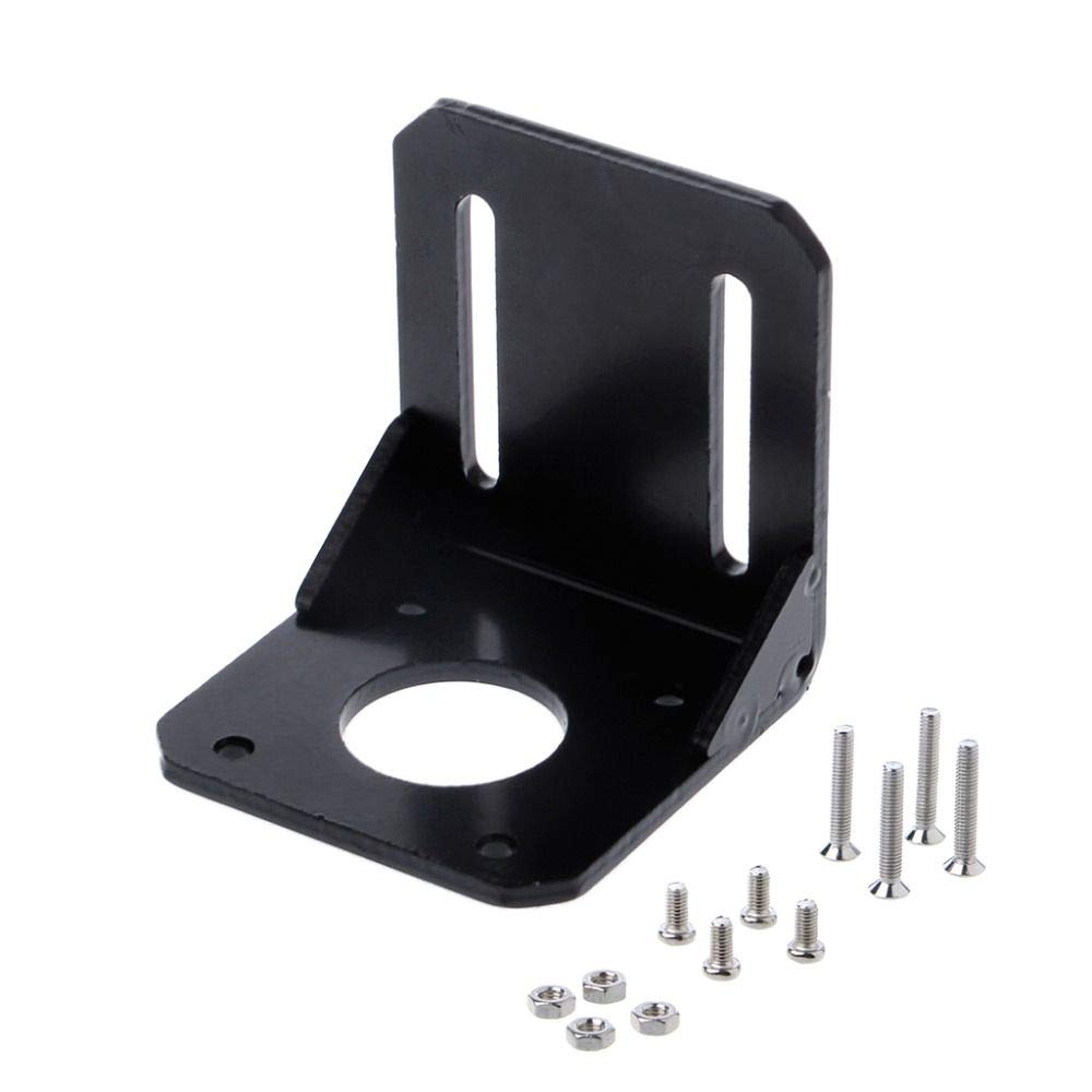 Mounting Bracket Holder for Nema 17 Stepper Motor 3D Printer Black 42mm Alloy Steel Motor & Accessories-831F