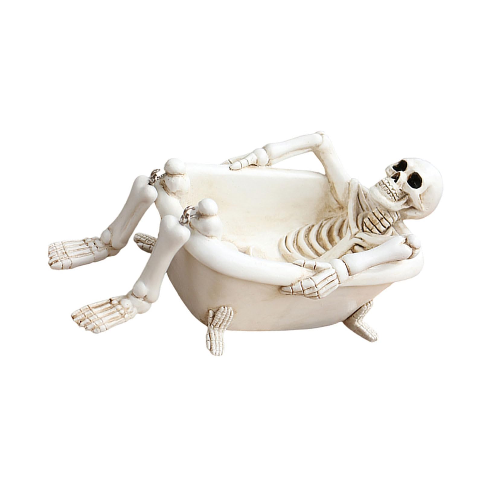 HZGFNBZ Resin Skull Planter Bathtub Halloween Decoration Flower Pots for Succulents Garden Halloween Themed Flower Pots