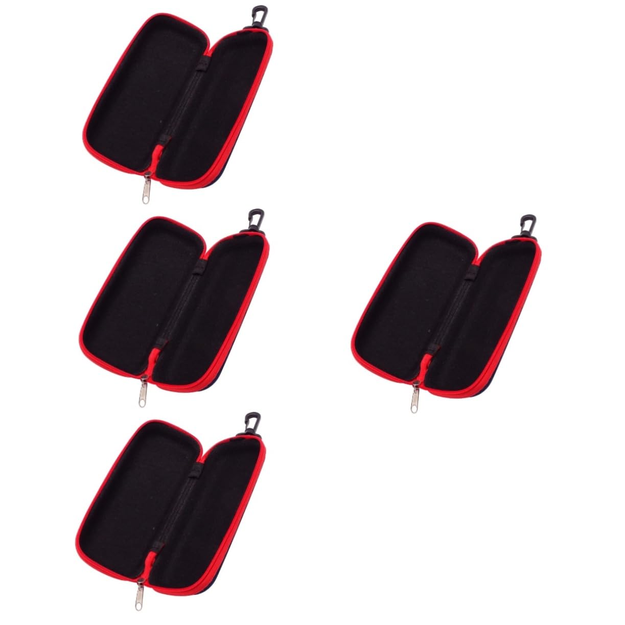 Totority 4pcs Box Case for Trip Lightweight Pouch Storage Easy to Carry Harmonica Bag Color