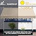 REALN Patio Awnings and Canopies Manual Retractable Awning with Crank, Waterproof Awnings for Doors, Windows, Decks, Porch, Balcony Shade (Color : Beige, Size : 250cm/98in)