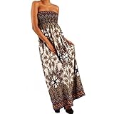 bandeau maxikleid chiffon PASSFORM: Gesmokte Brustbereich garantiert eine optimale Passform und das weich fließende Material den besten Tragekomfort.