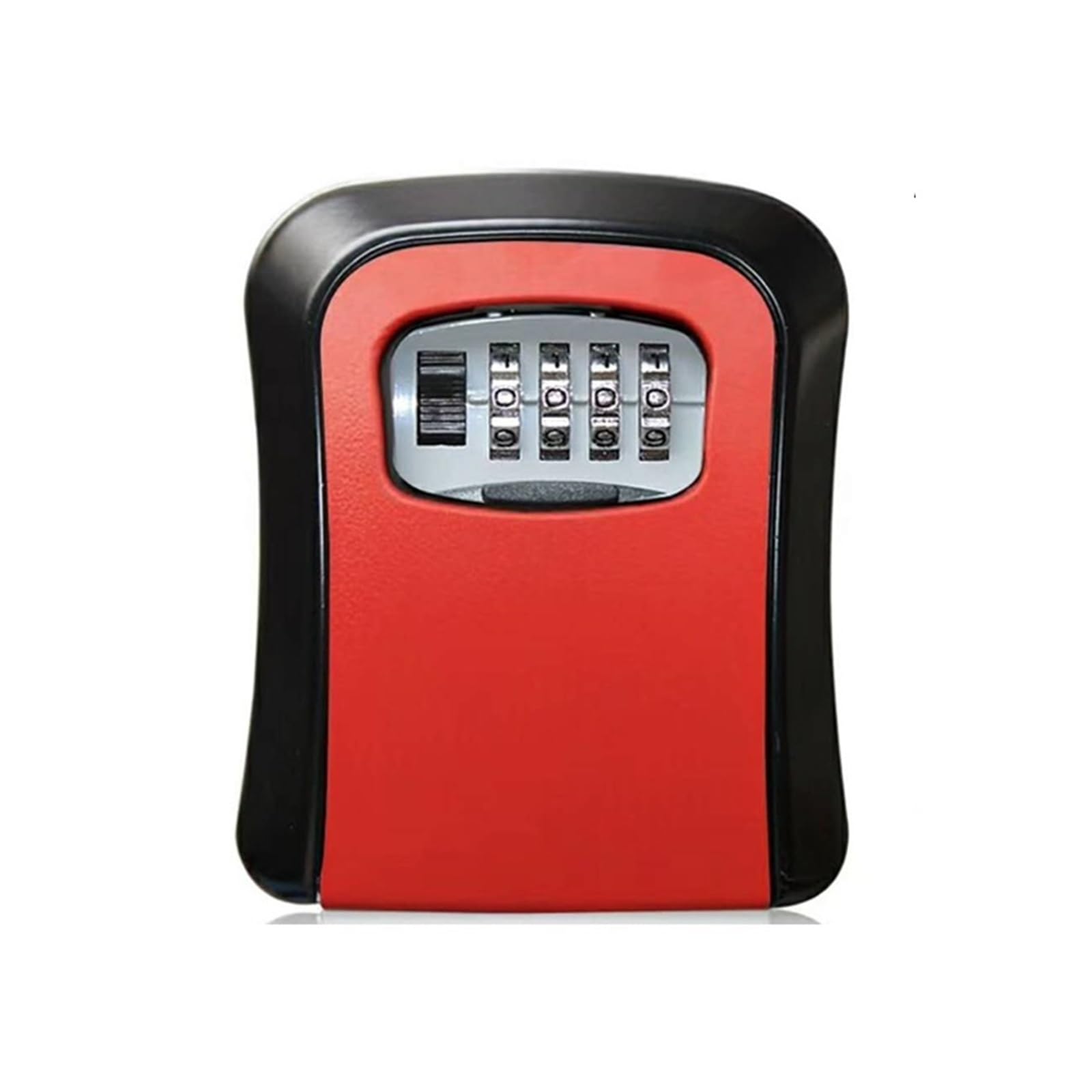 Key Safe Box Key Storage Secret Box Organizer 4 Digit Combination Password Security Code Lock(Rosso)