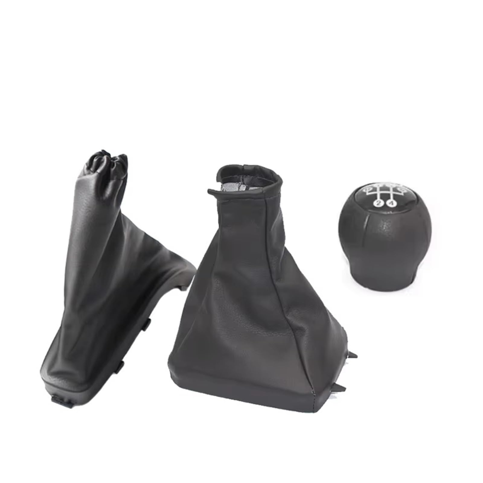 XKOEHXJ Car Gear Shift Knob for Vauxhall for Opel for Astra II for G Zafira A 1998-2010 Manual 5 Speed Shifter Handball with Gaiter Boot Case Gearbox Boot Cover(3Pcs Set)
