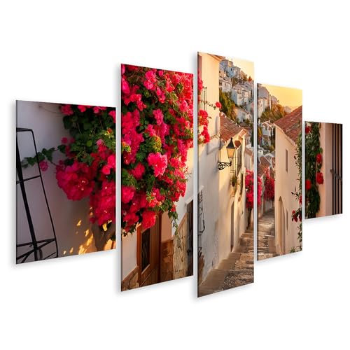 Tableau sur toile rues d'Andalousie islandburner 5 pièces pour habiller un grand mur vide