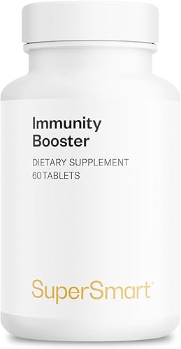 SuperSmart Refuerzo de la inmunidad (fórmula avanzada) – con equinácea, beta-glucano, vitamina C, zinc – Suplemento natural | Sin OMG y sin gluten –
