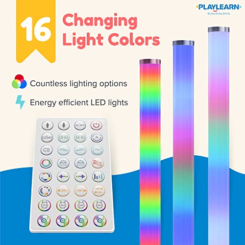 Playlearn 3.3ft Sensory Light - Music Sync & Remote - LED Color Changing Lamp - Image 4