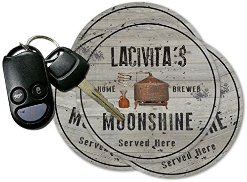 LACIVITA'S Home Brewed Moonshine Coasters - Set of 4