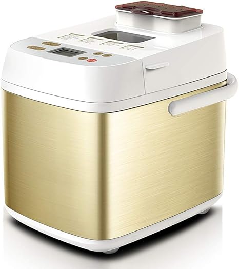 Amazon.com: YAUUYA máquina para hacer pan con función de helado, máquina  para panificar hecha en casa con 19 menús de acero inoxidable,  panificadora, horno de pan, menú de panadería para el hogar,
