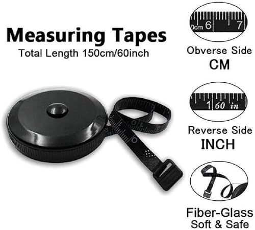 image for Bonbuilguy Retractable Measuring Tape for Body, Soft Tape Measure for 