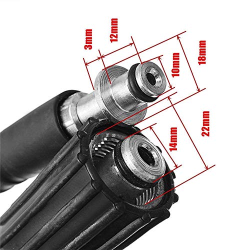 RuleaxAsi 6M/ 8M/ 10M 160bar/ 2320psi Alta Pressão Durável Resistente ao Desgaste Mangueira de Lavag
