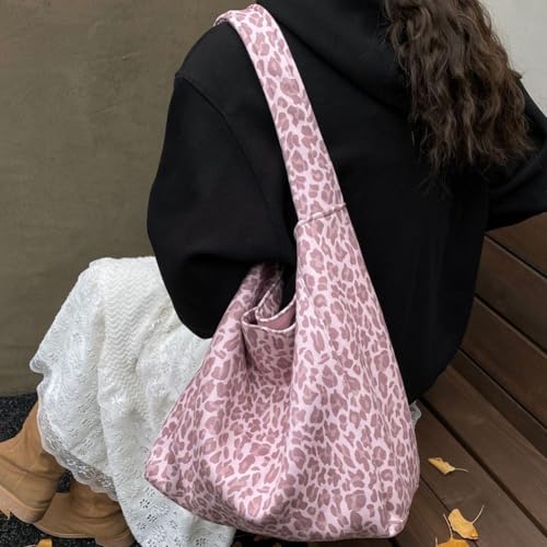 Sac Cabas Daim Léopard de Haute Qualité Style Hobo Chic