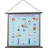 前田染工 青 53×56cm お細工もの 風呂敷 タペストリー 「端午の節句吊るし飾り」柄 115286