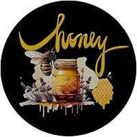 Vista 3 de Honey Bee Bumble Bee Honey Lovers Honeycomb Nature Lover PopSockets Standard PopGrip