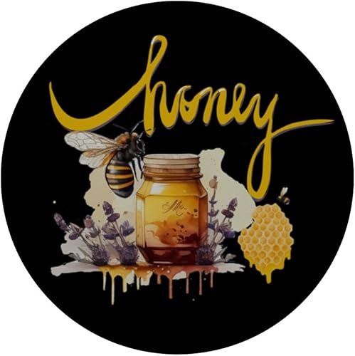 Miniatura 3 de Honey Bee Bumble Bee Honey Lovers Honeycomb Nature Lover PopSockets Standard PopGrip