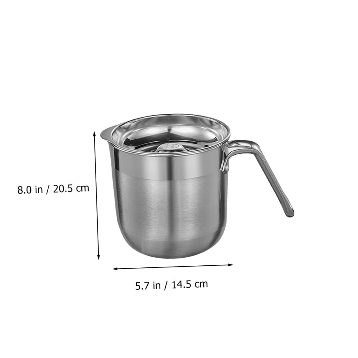 COLLBATH Separador de Huevos de Acero Inoxidable Diseño de Orificio Hueco y Puerto de Drenaje en V para Uso Seguro y Fácil en Cocina Doméstica
