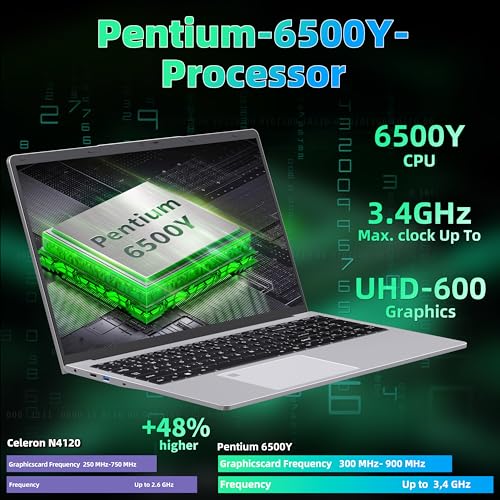 Image of 17.3 inch FHD IPS Laptop Computer, 16GB RAM 1TB SSD, 6500Y CPU(Up to 3.4GHz, Beat N5095), Win 11 Pro, Backlit Keyboard, Fingerprint, HDMI, USB-C,BT 5.0 /WiFi,180 View,for Business Students
